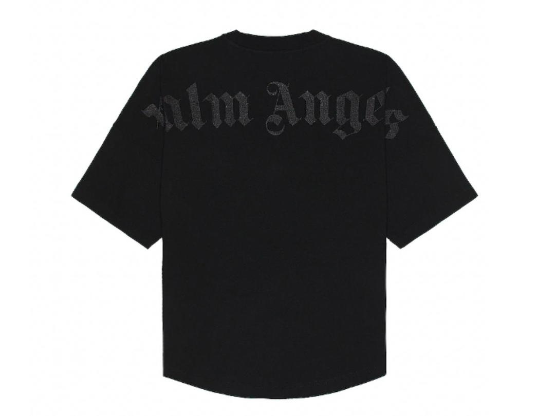 Palm Angels Palm Angels Glitter Classic Logo Over Tee Black