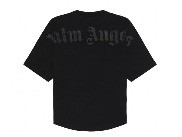 Palm Angels Palm Angels Glitter Classic Logo Over Tee Black - view 1