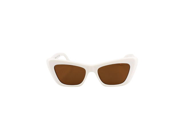 Palm Angels Palm Angels Hermosa Sunglasses In White Acetate Frame With Black Lenses - view 2