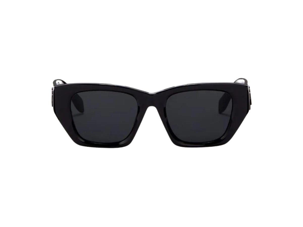 Palm Angels Palm Angels Hinkley Sunglasses In Black Acetate Frames With Gray Gradient Lenses