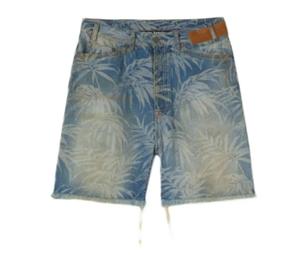 Buy Palm Angels Jungle Denim Shorts Light Blue Off White at Sasom – Authentic and Ready to Ship