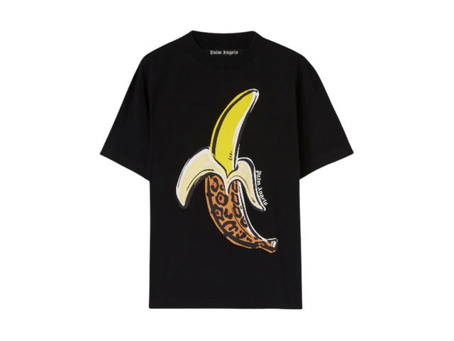 Palm Angels Palm Angels Leopard Banana Classic Tee Black - view 1