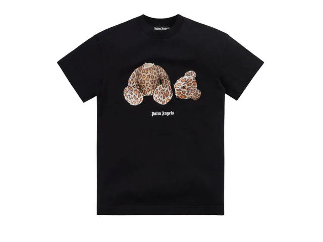 Palm Angels Palm Angels Leopard Bear T-Shirt Black - view 1