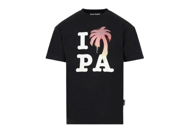 Palm Angels Palm Angels Logo Cotton T-Shirt Black - view 1