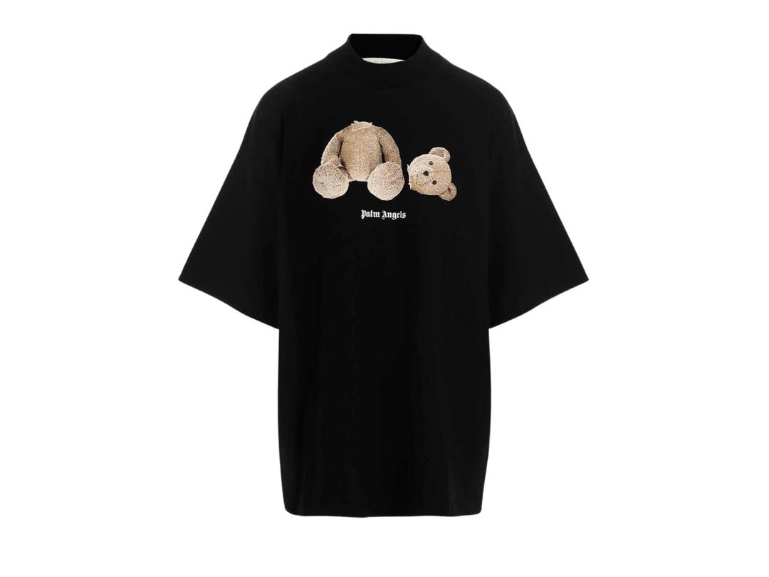 Palm Angels Palm Angels Logo Printed Oversized T-Shirt Black
