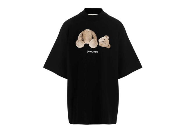 Palm Angels Palm Angels Logo Printed Oversized T-Shirt Black - view 1