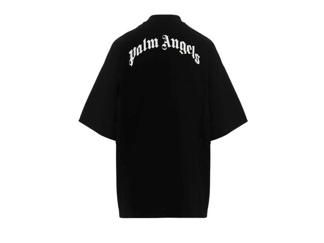Palm Angels Palm Angels Logo Printed Oversized T-Shirt Black - view 2