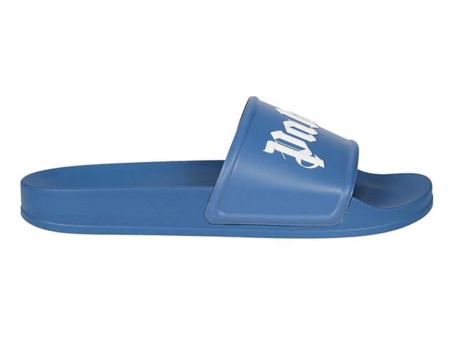 Palm Angels Palm Angels Logo Printed Slides Blue - view 1