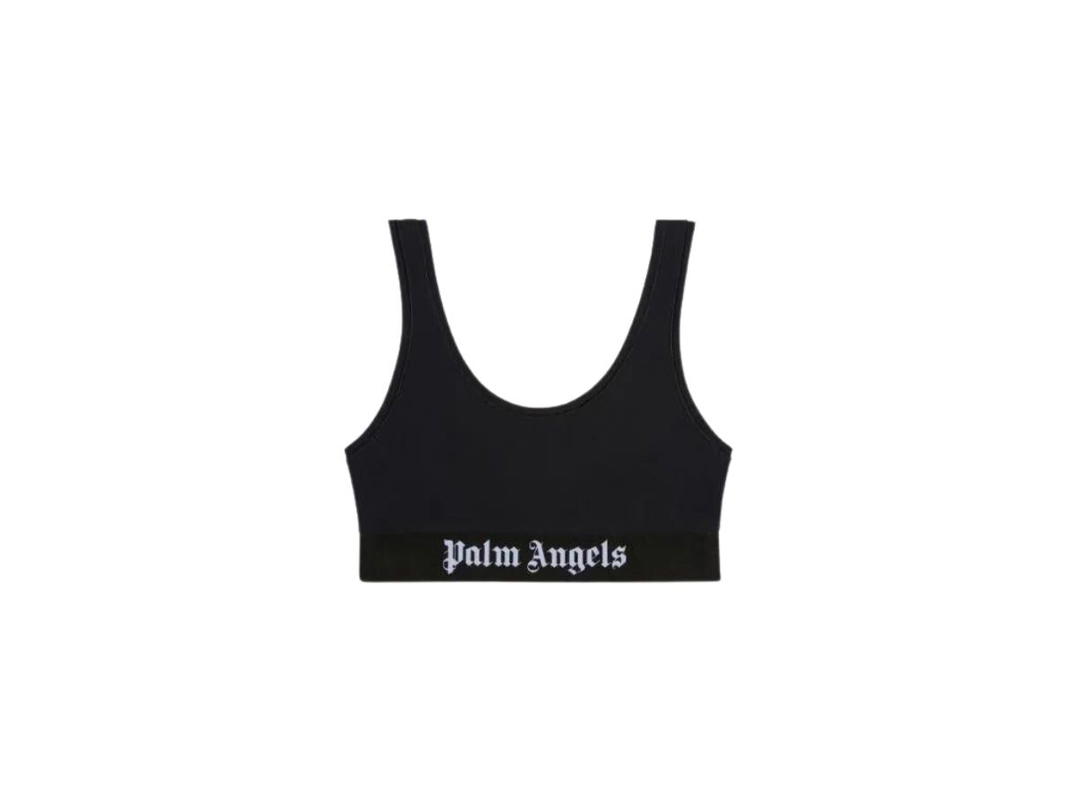Palm Angels Palm Angels Logo Sport Bra Black White