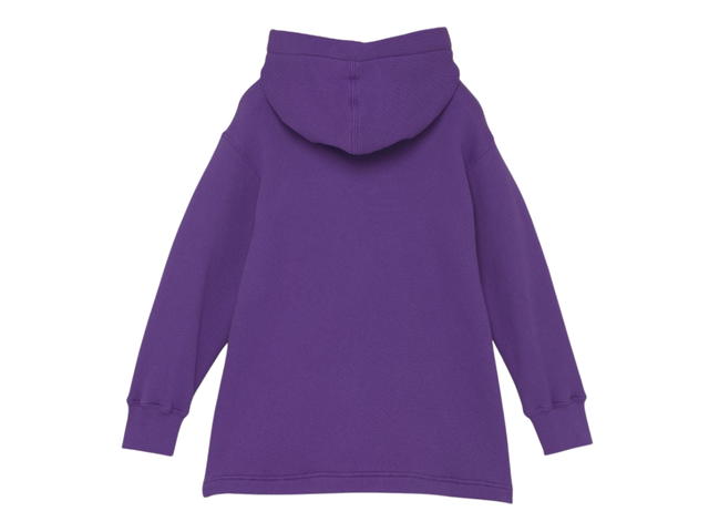 Palm Angels Palm Angels Over Logo Hoodie Dress Purple White - view 2