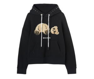 Buy Palm Angels PA Punk Bear Hoodie Black Brown at Sasom – Authentic and Ready to Ship