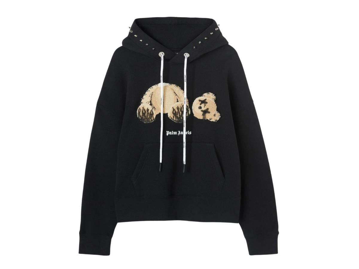 Palm Angels Palm Angels PA Punk Bear Hoodie Black Brown