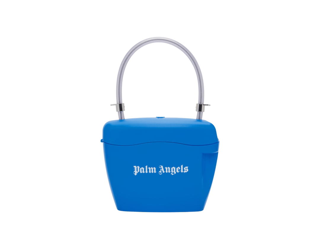 Palm Angels Palm Angels Pad Lock Bag In Blue