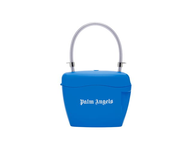 Palm Angels Palm Angels Pad Lock Bag In Blue - view 1