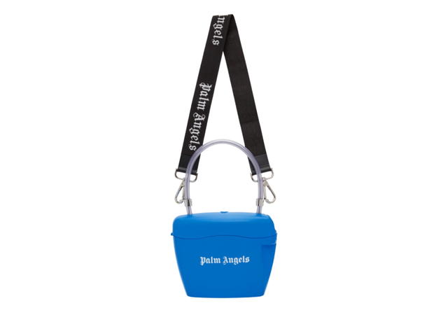 Palm Angels Palm Angels Pad Lock Bag In Blue - view 3