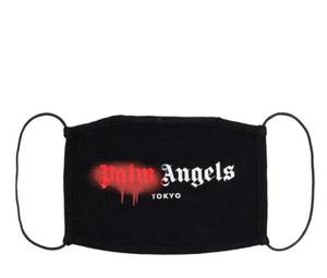 Buy Palm Angels Paint Logo Face Mask Black Red at Sasom – Authentic and Ready to Ship