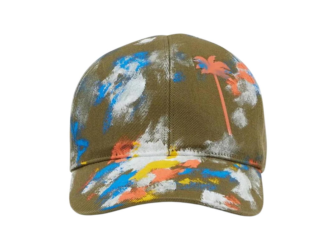 Palm Angels Palm Angels Painted Palm Cap Military Orange