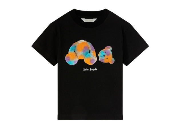 Palm Angels Palm Angels Pop Pa Bear T-Shirt 1043 Black Turquoise - view 1