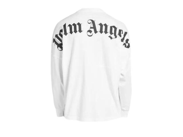 Palm Angels Palm Angels Printed Logo Long-Sleeved T-Shirt White - view 2