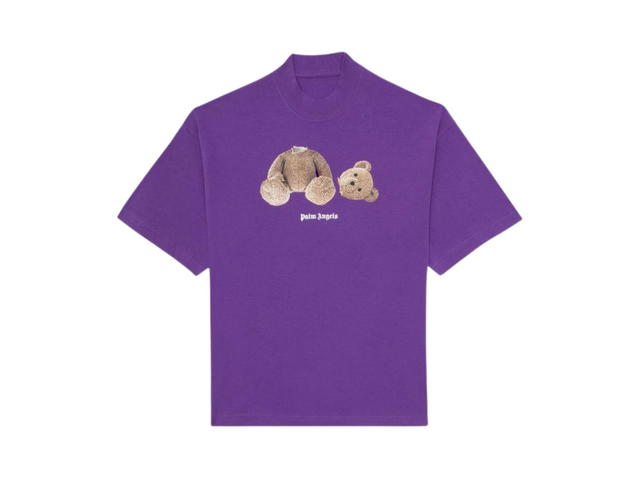 Palm Angels Palm Angels Purple Bear S/S T-Shirt Oversize Fit Purple-Brown - view 1