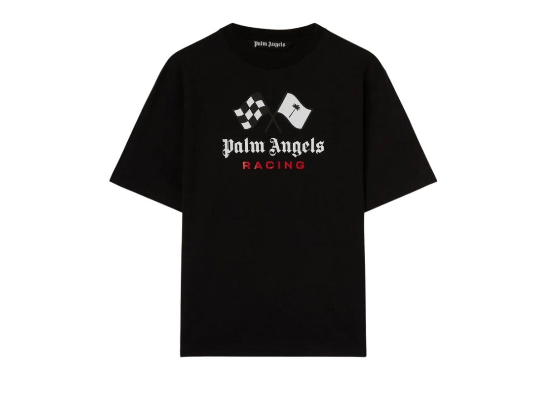 Palm Angels Palm Angels Racing T-Shirt Black White Red