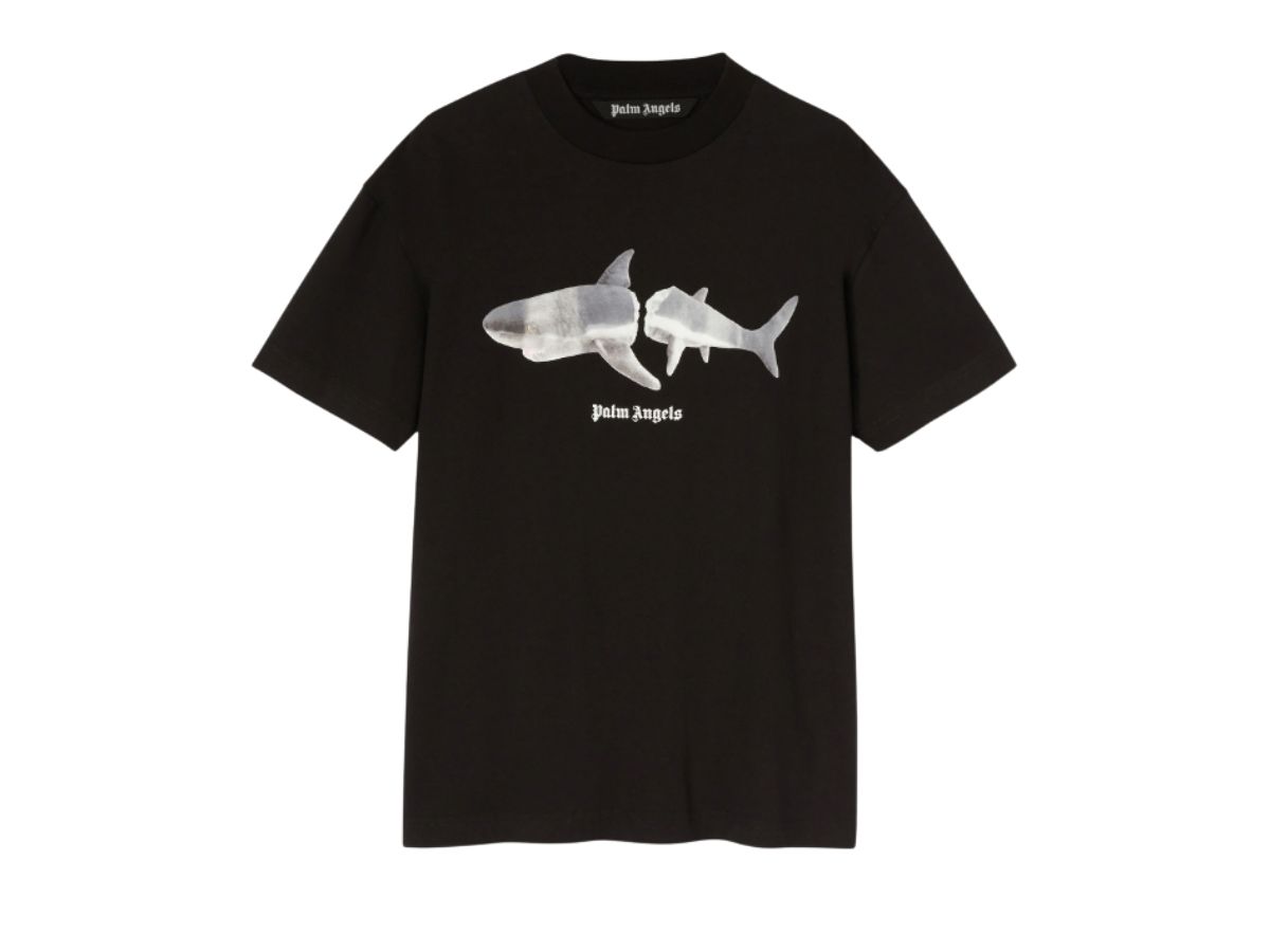 Palm Angels Palm Angels Shark Classic T-Shirt Black White