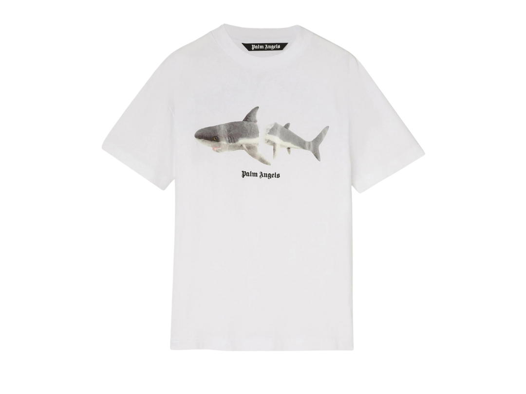 Palm Angels Palm Angels Shark Classic T-Shirt White Black