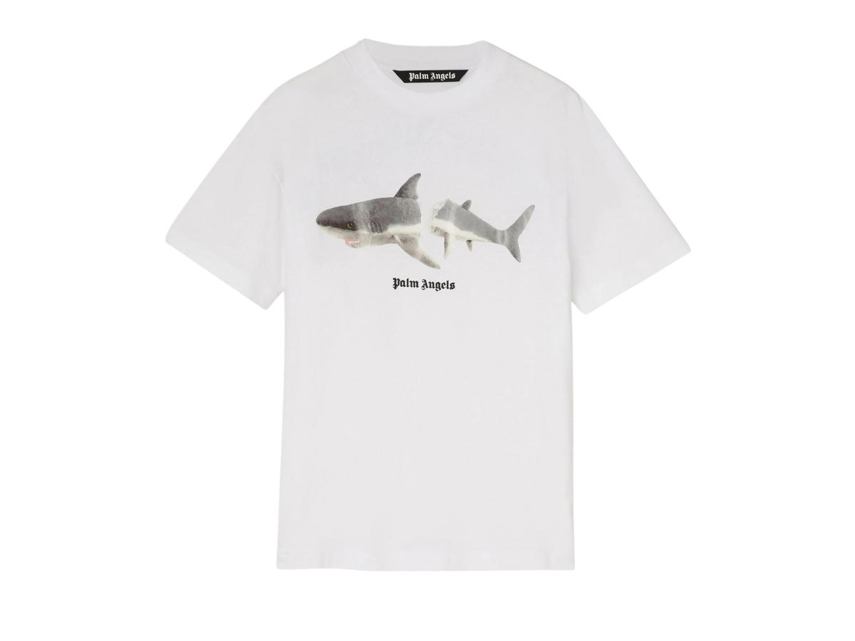 Palm Angels Palm Angels Shark Classic T-Shirt White Black