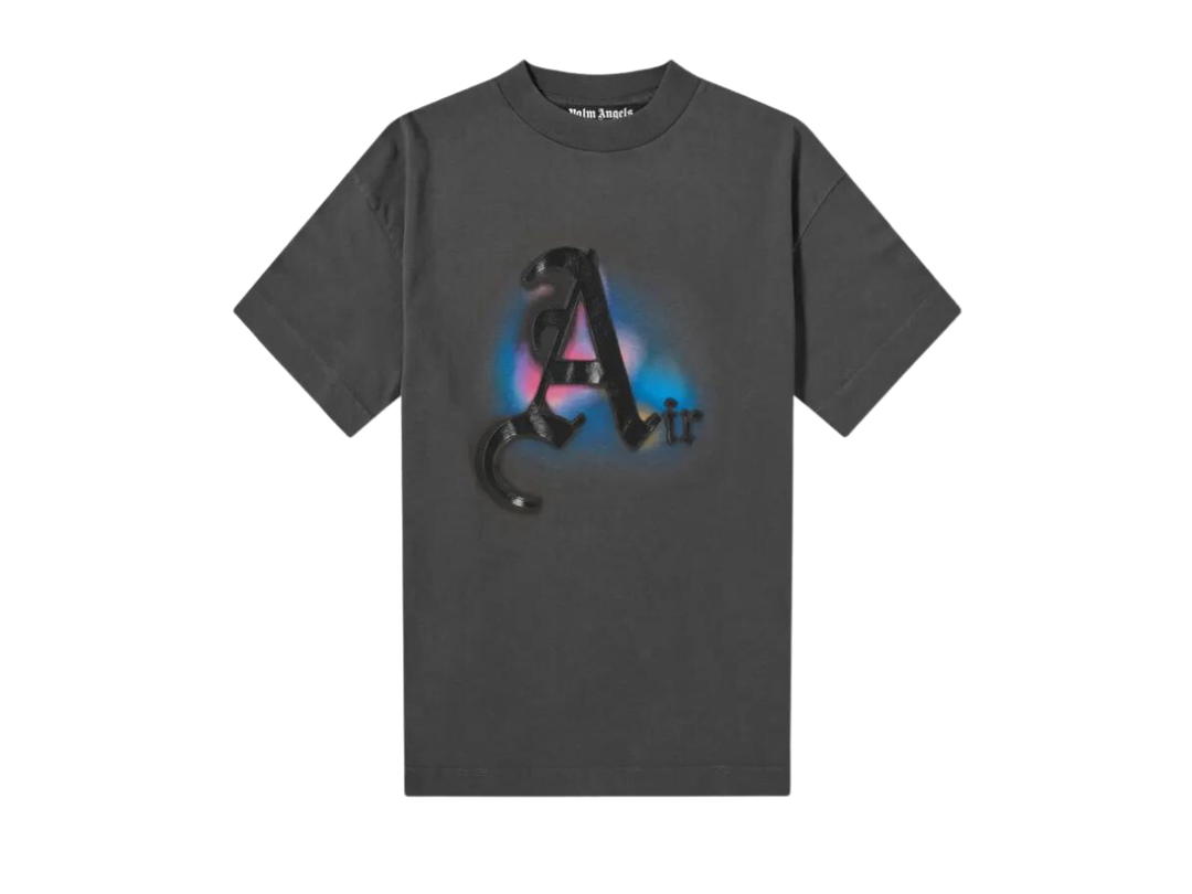 Palm Angels Palm Angels Spray Air Logo Tee Black