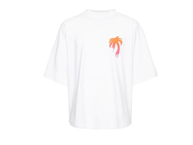 Palm Angels Palm Angels Sprayed Palm T-Shirt White - view 1