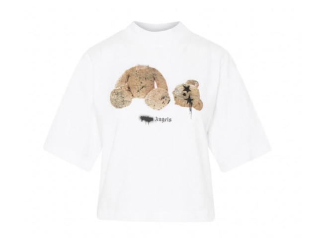 Palm Angels Palm Angels Teddy Bear Print T-Shirt White - view 1