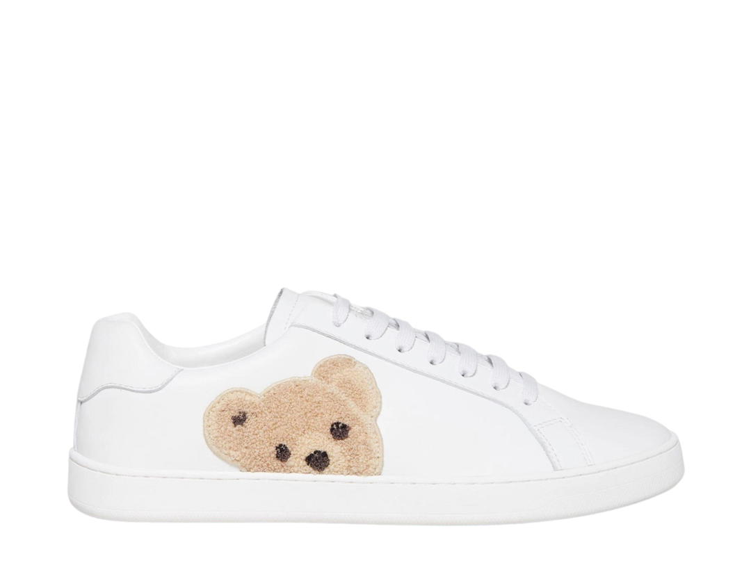 Palm Angels Palm Angels Teddy Bear Tennis Sneakers White Brown