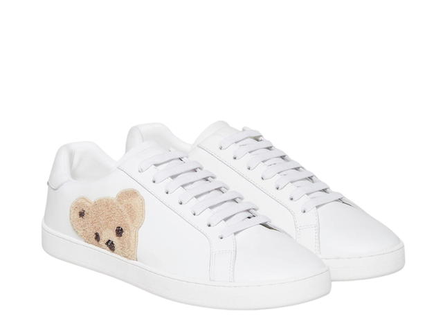 Palm Angels Palm Angels Teddy Bear Tennis Sneakers White Brown - view 2