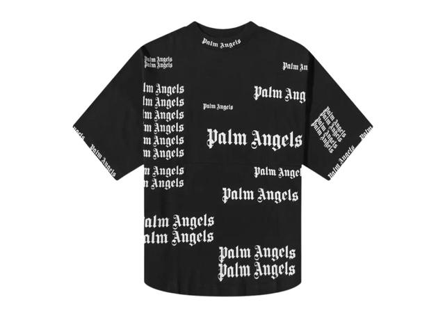 Palm Angels Palm Angels Ultra Logo Printed Crewneck T-Shirt Black - view 1