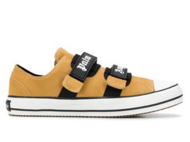 Palm Angels palm angels velcro vulcanized sand white sneakers - view 1