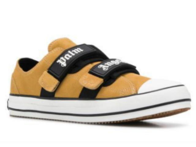 Palm Angels palm angels velcro vulcanized sand white sneakers - view 2