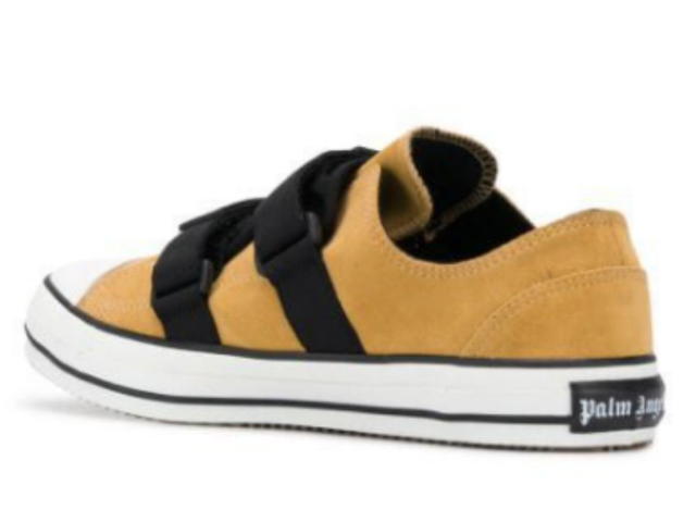 Palm Angels palm angels velcro vulcanized sand white sneakers - view 3