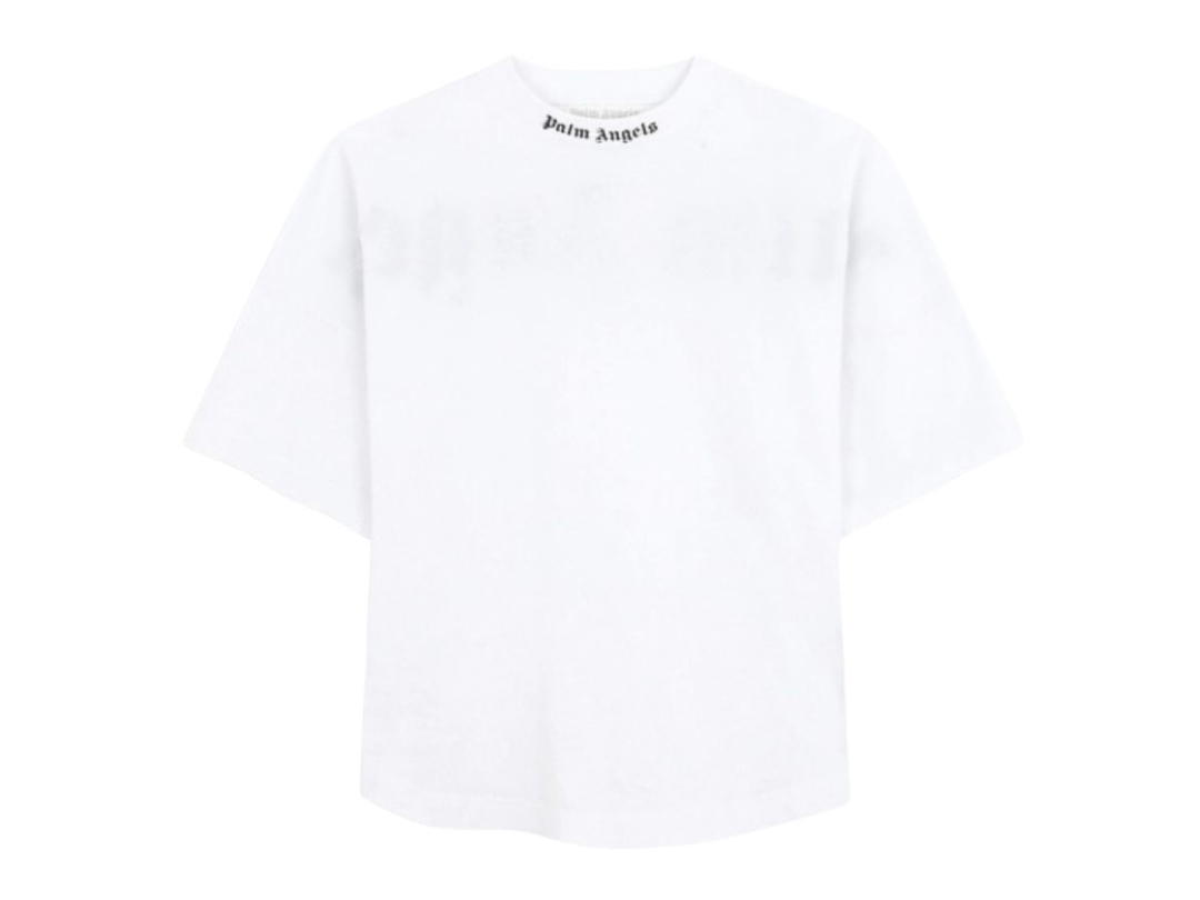 Palm Angels PALM ANGELS White logo oversized t-shirt