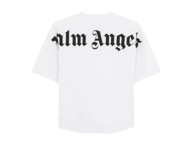 Palm Angels PALM ANGELS White logo oversized t-shirt - view 2