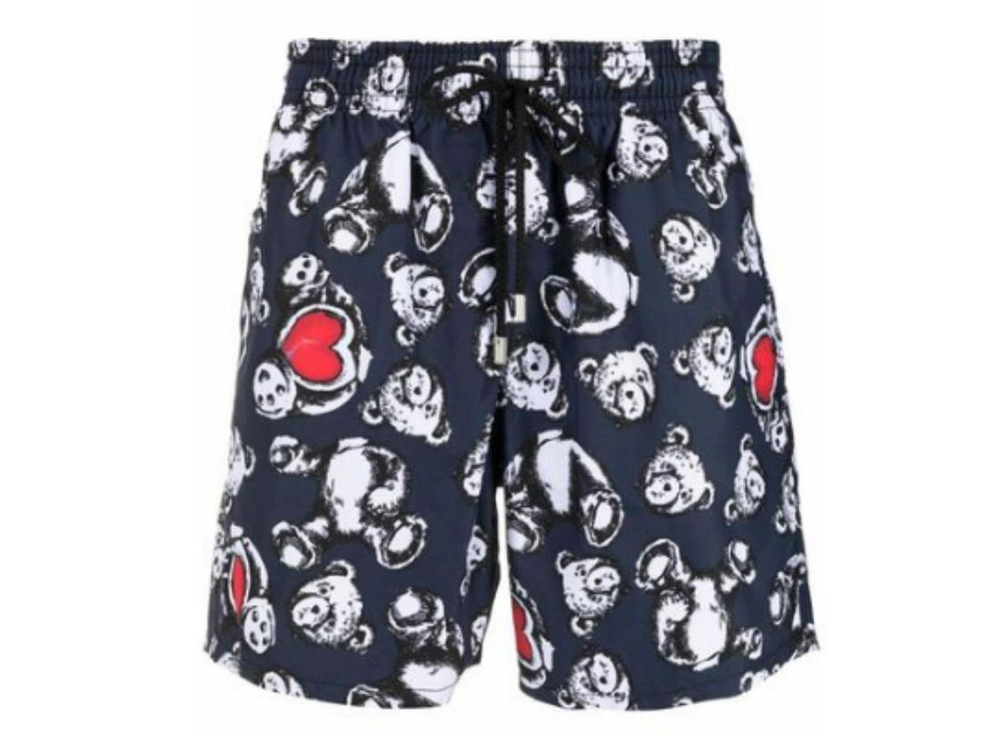 Palm Angels Palm Angels x Vilebrequin bear print swim shorts blue