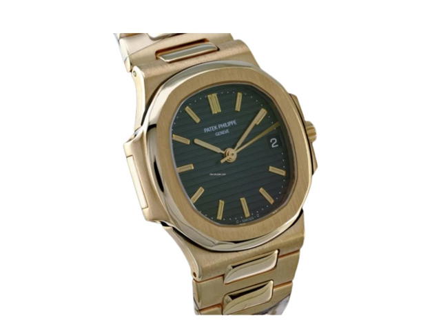 Patek Philippe Patek Philippe Nautilus Yellow Gold Blue Dial - view 3