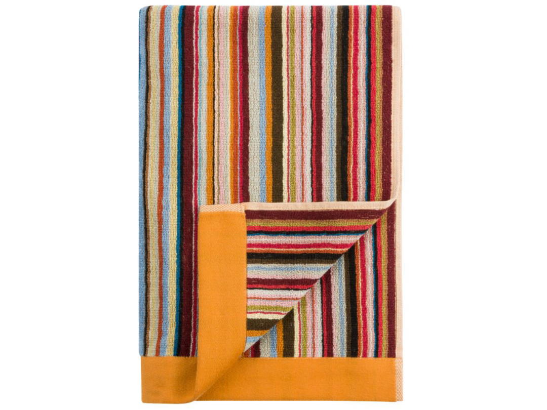 Paul Smith Paul Smith Medium Signature Stripe Beach Towel Orange Edges