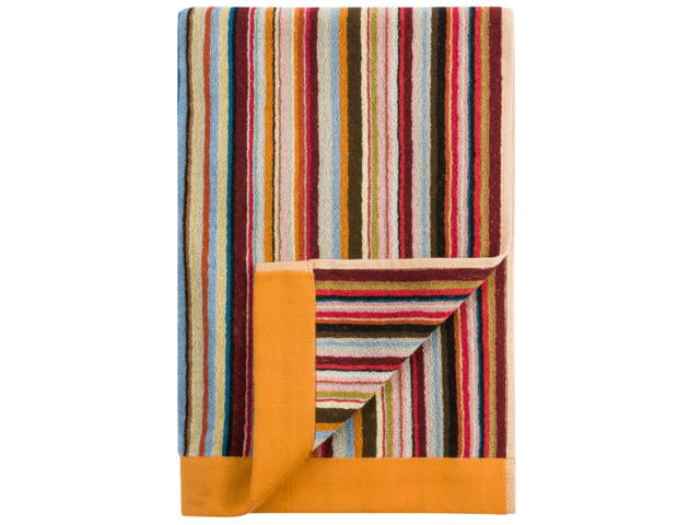 Paul Smith Paul Smith Medium Signature Stripe Beach Towel Orange Edges - view 1
