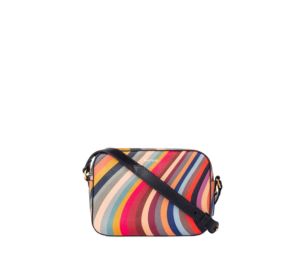 Buy Paul Smith Swirl Leather Cross-Body Bag In Premium Pebble Grain Leather With Navy Leather Adjustable Strap at Sasom – Authentic and Ready to Ship