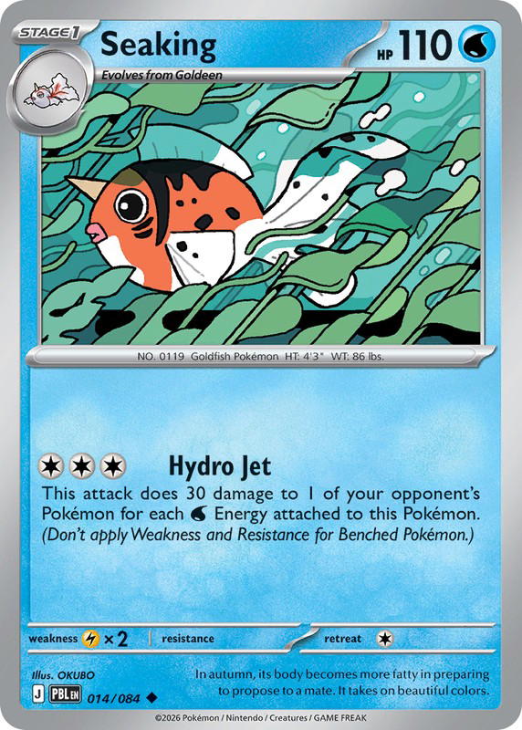 Pokemon Pokemon Seaking U [PBL 014/084] Mega Evolution "Pitch Black" (EN)