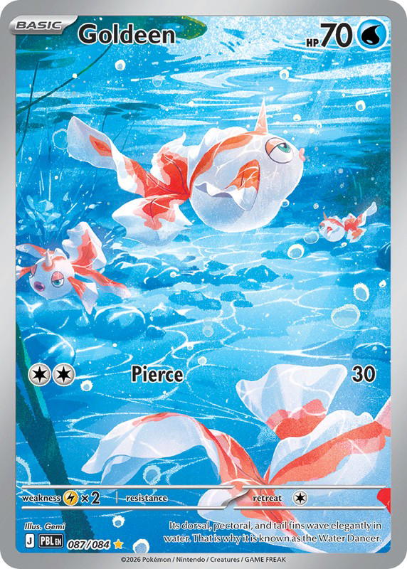 Pokemon Pokemon Goldeen IR [PBL 087/084] Mega Evolution "Pitch Black" (EN)