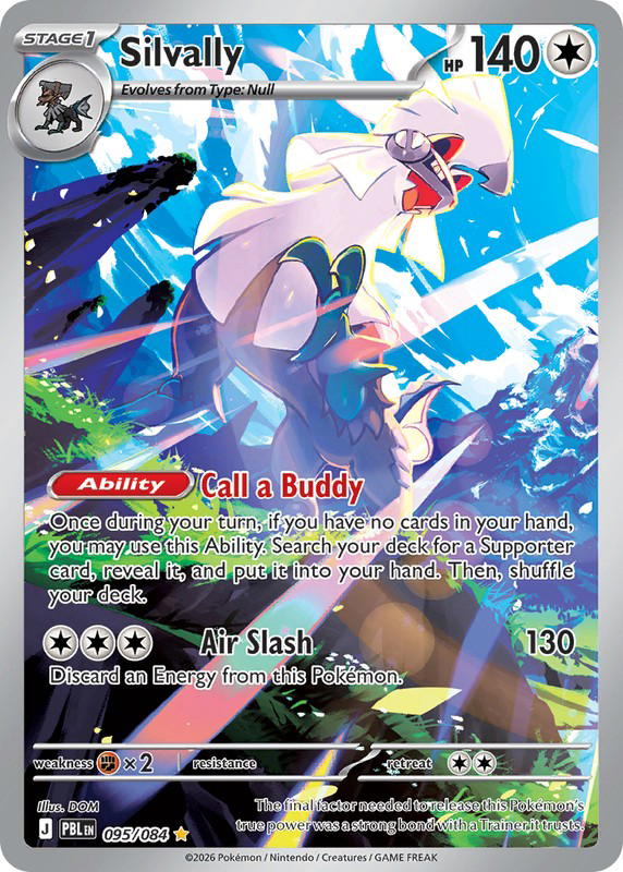 Pokemon Pokemon Silvally IR [PBL 095/084] Mega Evolution "Pitch Black" (EN)