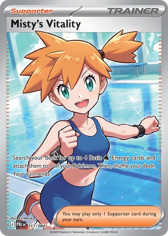 Pokemon Pokemon Misty's Vitality UR [PBL 111/084] Mega Evolution "Pitch Black" (EN)