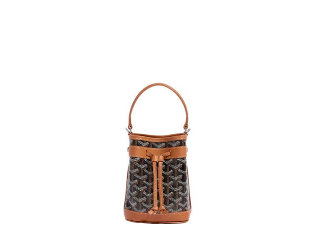 Goyard Goyard Petit Flot Mini Bucket Bag Black Tan - view 1