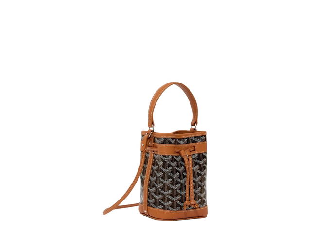 Goyard Goyard Petit Flot Mini Bucket Bag Black Tan - view 2